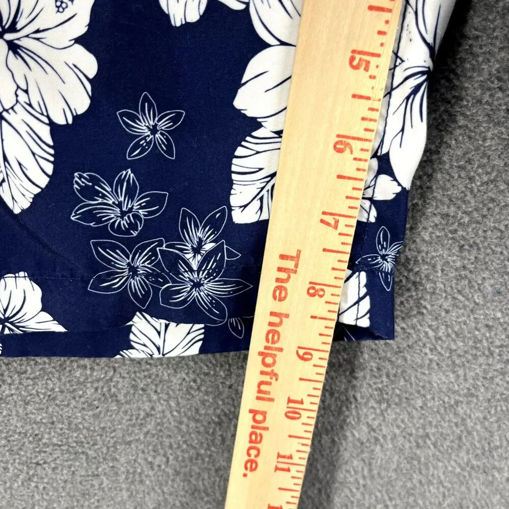 Amazon Essentials Board Swim Shorts Mens XXL Blue‎ White Floral Tropical Print